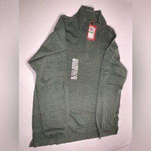 IZOD Pullover sweater/shirt jacket Gray size Large